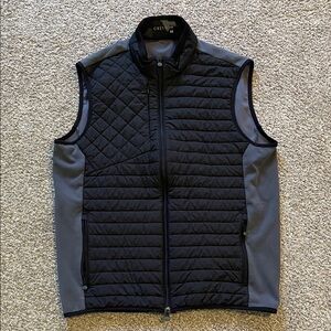 Greyson Men's Black and Gray Quilted Vest